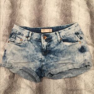 Acid-wash Shorts